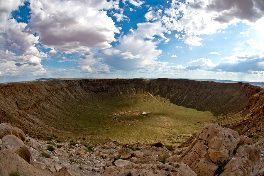 Nature Photograph - Barringer Meteor Crater #5 by Robert J Caputo