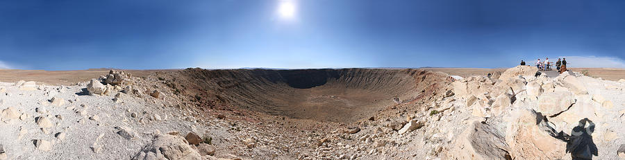Barringer Meteor Crater Panorama, Arizona Photograph by Wernher Krutein