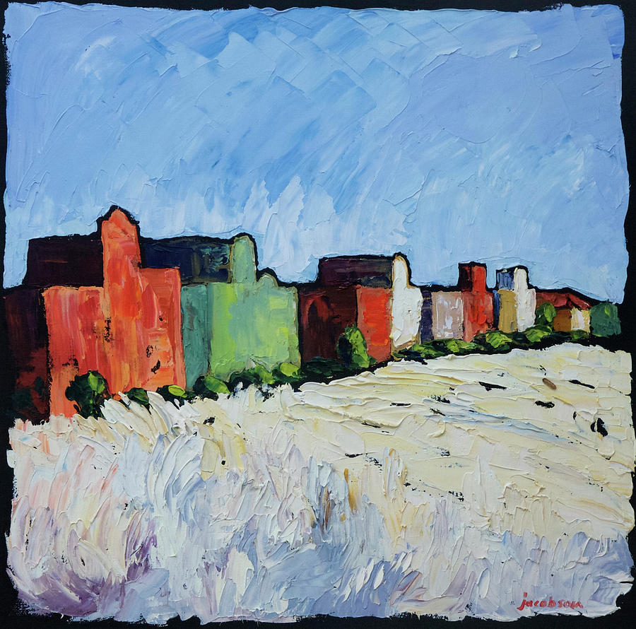 Barrios, Tubac Painting by Carrie Jacobson