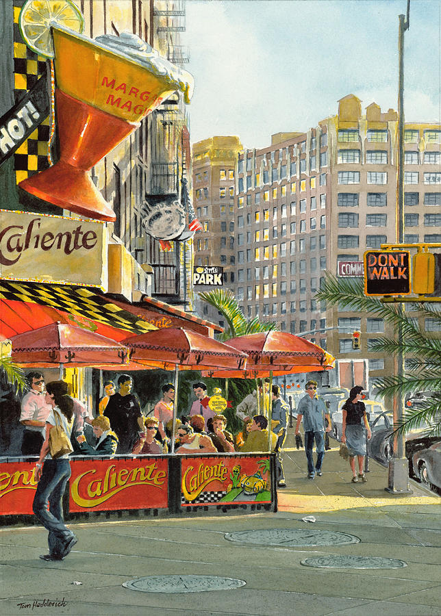 Summer Painting - Barrow and Bleecker by Tom Hedderich