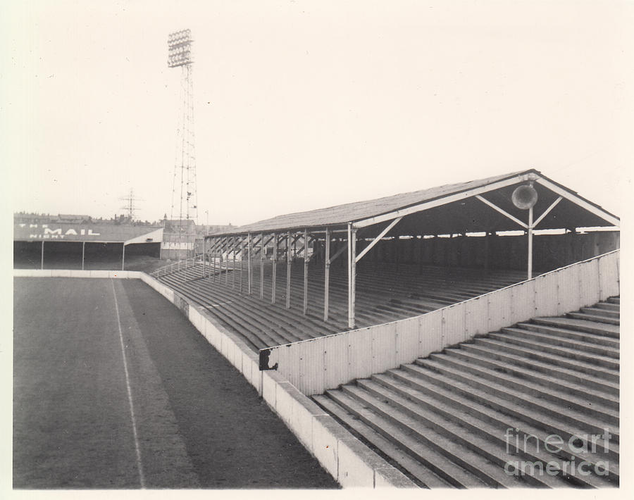 Barrow - Holker Street - Popular Side 1 - September 1964 Photograph by Legendary Football Grounds