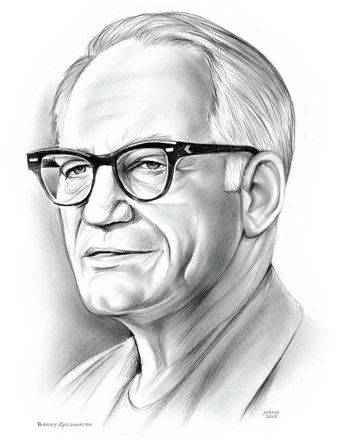 Barry Goldwater Drawing by Greg Joens