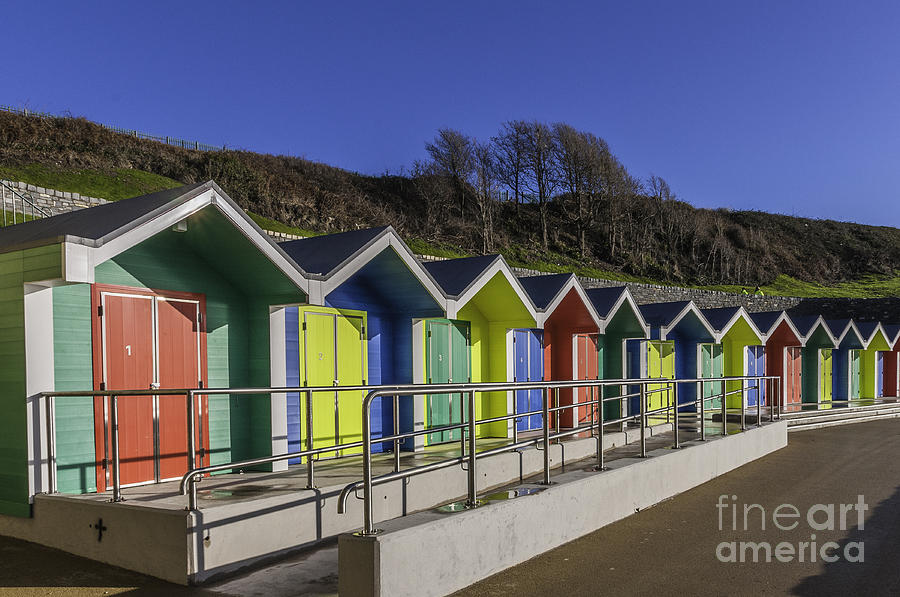 Barry Island Beach Huts Photograph by Steve Purnell