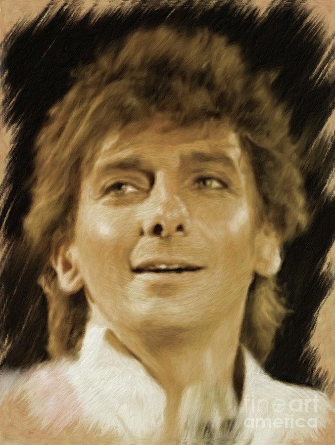 Hollywood Painting - Barry Manilow, Music Legend by Esoterica Art Agency