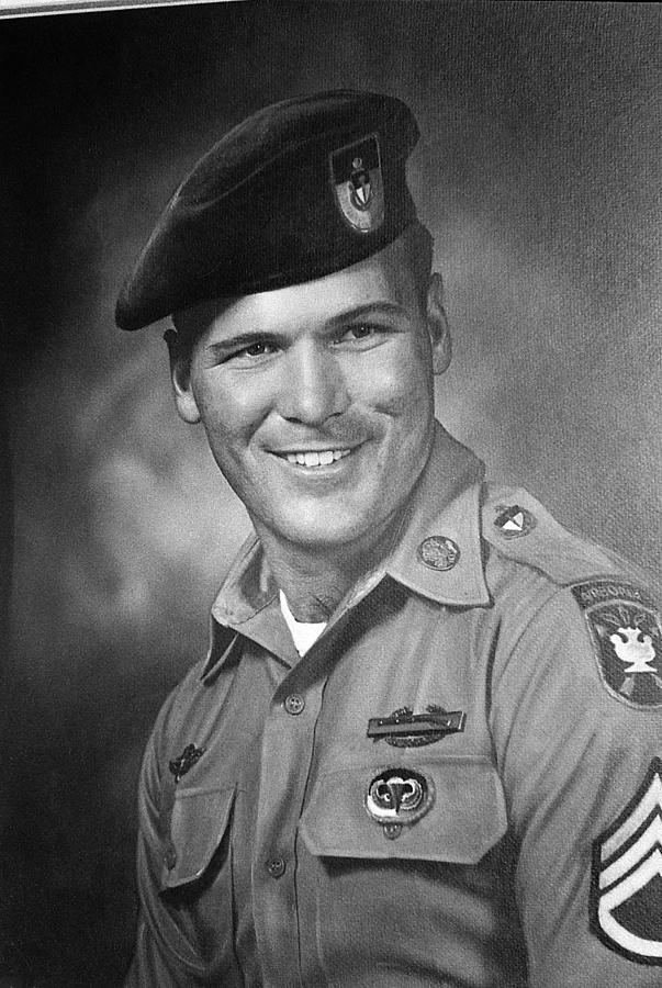 Barry Sadler photo in Green Beret uniform circa 1965 Photograph by David Lee Guss