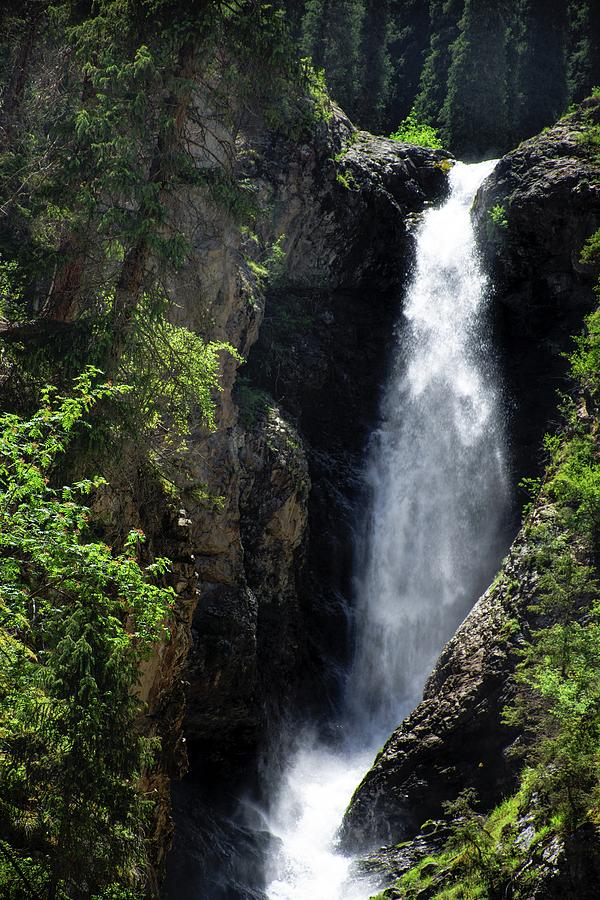 Barskoon Waterfall Photograph by Robert Grac