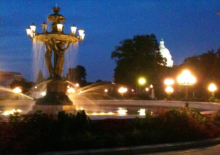 Bartholdi Fountain Washington DC Photograph by Lois Ivancin Tavaf