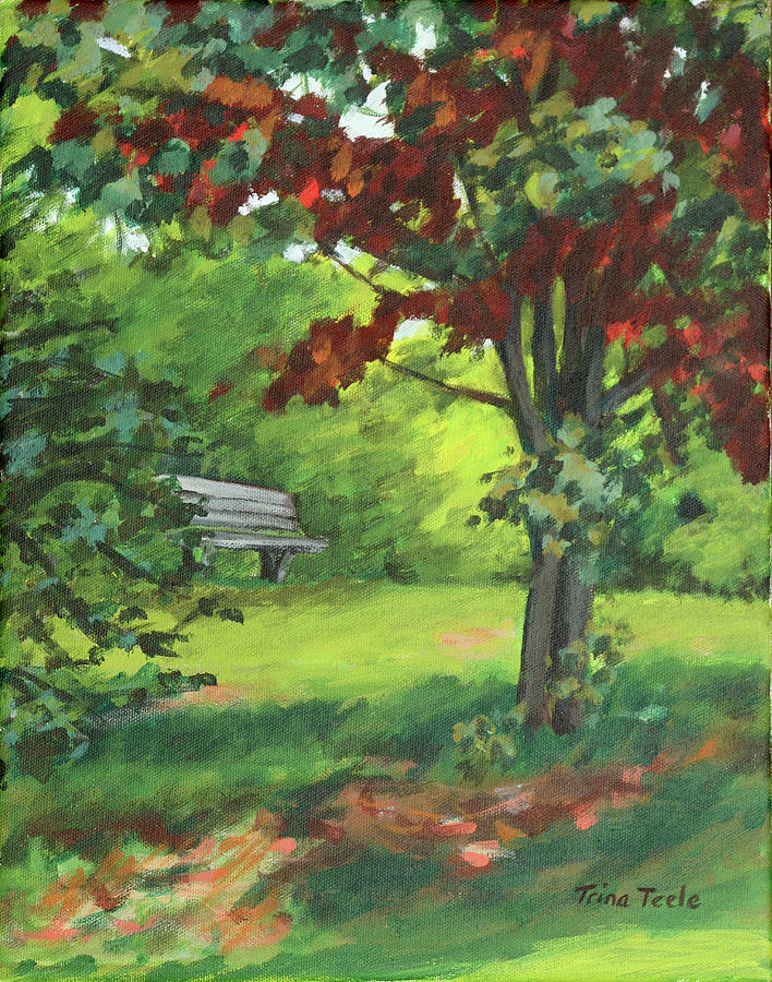 Bartlet Park Painting by Trina Teele