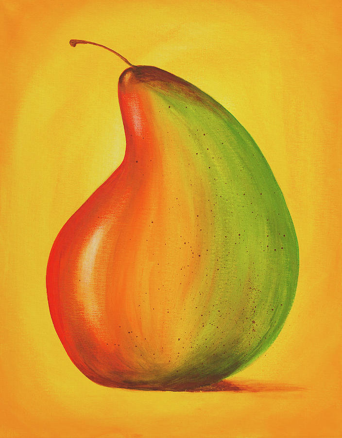 Pear Painting - Bartlett by Iryna Goodall