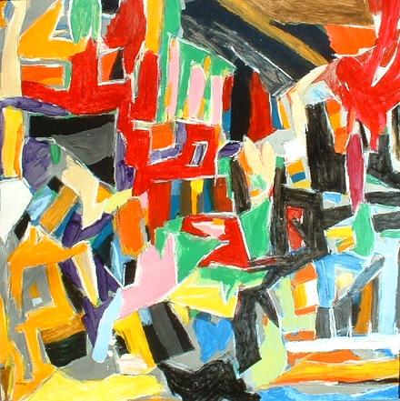 Abstract Painting - Bartok by Garry Pisarek