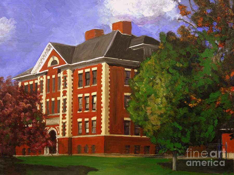 Barton Academy Painting by Donna Walsh
