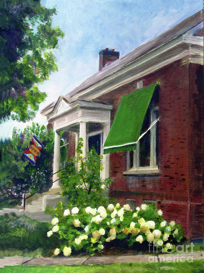 Barton Library Painting by Donna Walsh