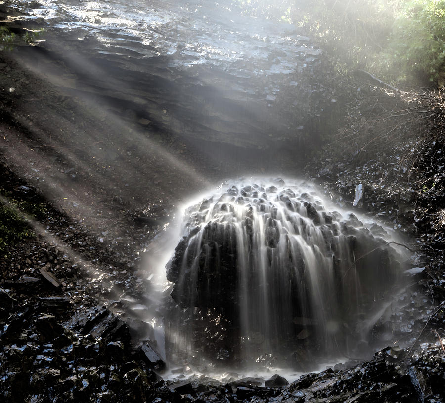 Basalt waterfall Photograph by Martin Gollery