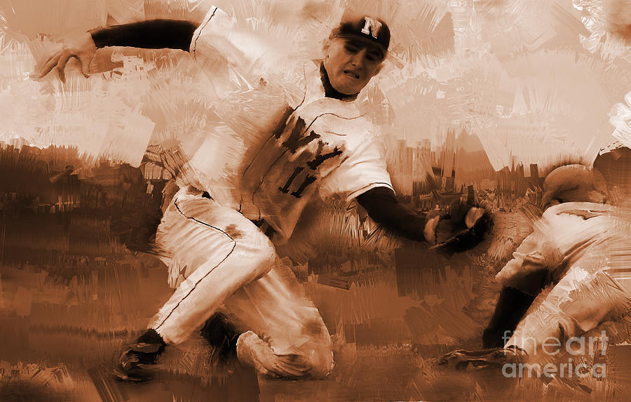 Sports Painting - Base Ball 01  by Gull G