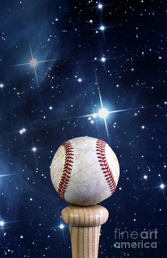 Baseball on Fire. Fleece Blanket by W Scott McGill - Pixels