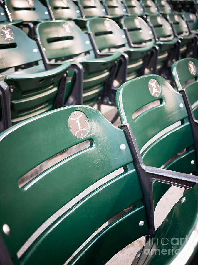Chicago Photograph - Baseball Ballpark Seats Photo by Paul Velgos