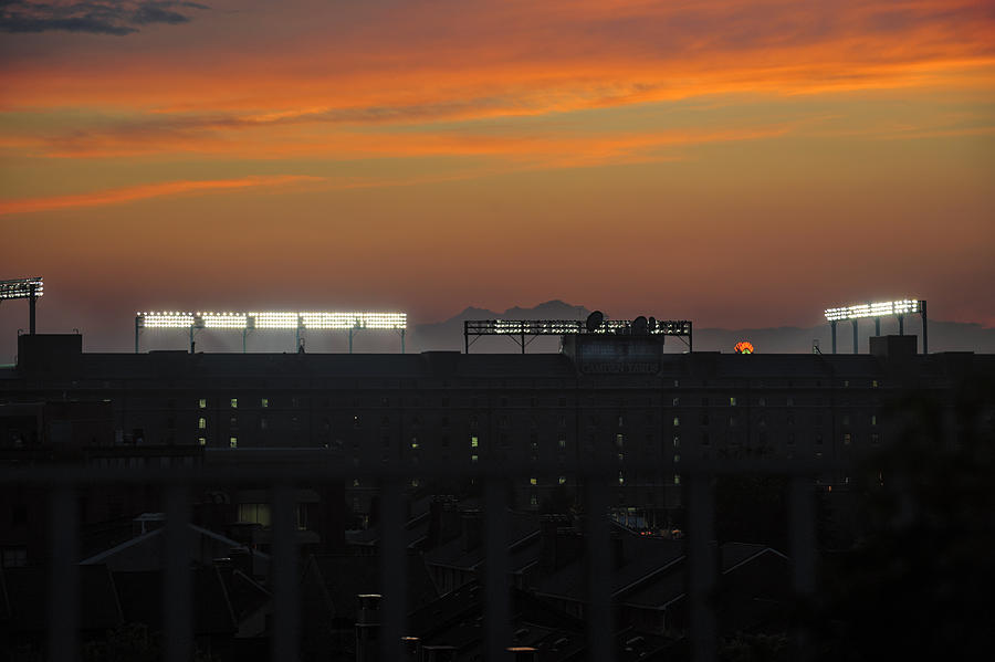 Baseball Camden Yards Sunset Photograph by Marianne Campolongo