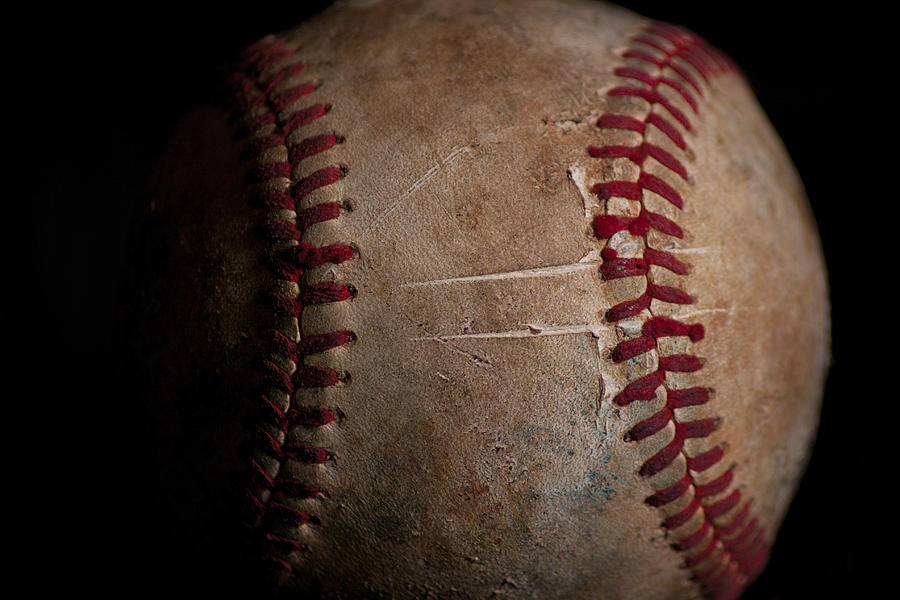 Baseball Closeup Photograph by Eugene Campbell