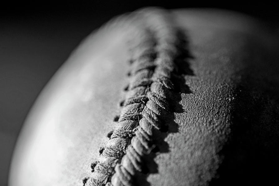 Baseball Decor Black and White Photograph by Toby McGuire