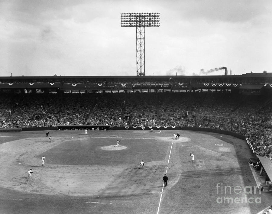Baseball: Fenway Park, 1956 Photograph by Granger