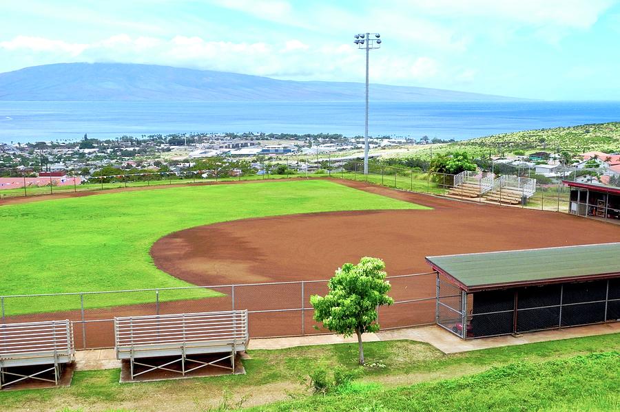 Baseball Field Photograph - Baseball Field at Lahainaluna High School by Kirsten Giving