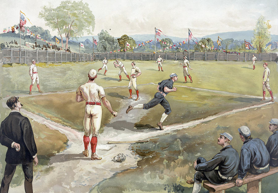 Winslow Homer Painting - Baseball Game by Unknown