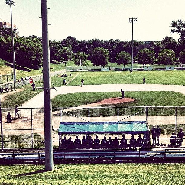 Summer Photograph - Baseball In A Park. Much Better Than by Marayna Dickinson