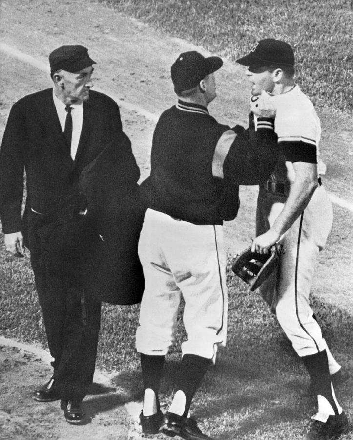 Baseball Player Ejected Photograph by Underwood Archives