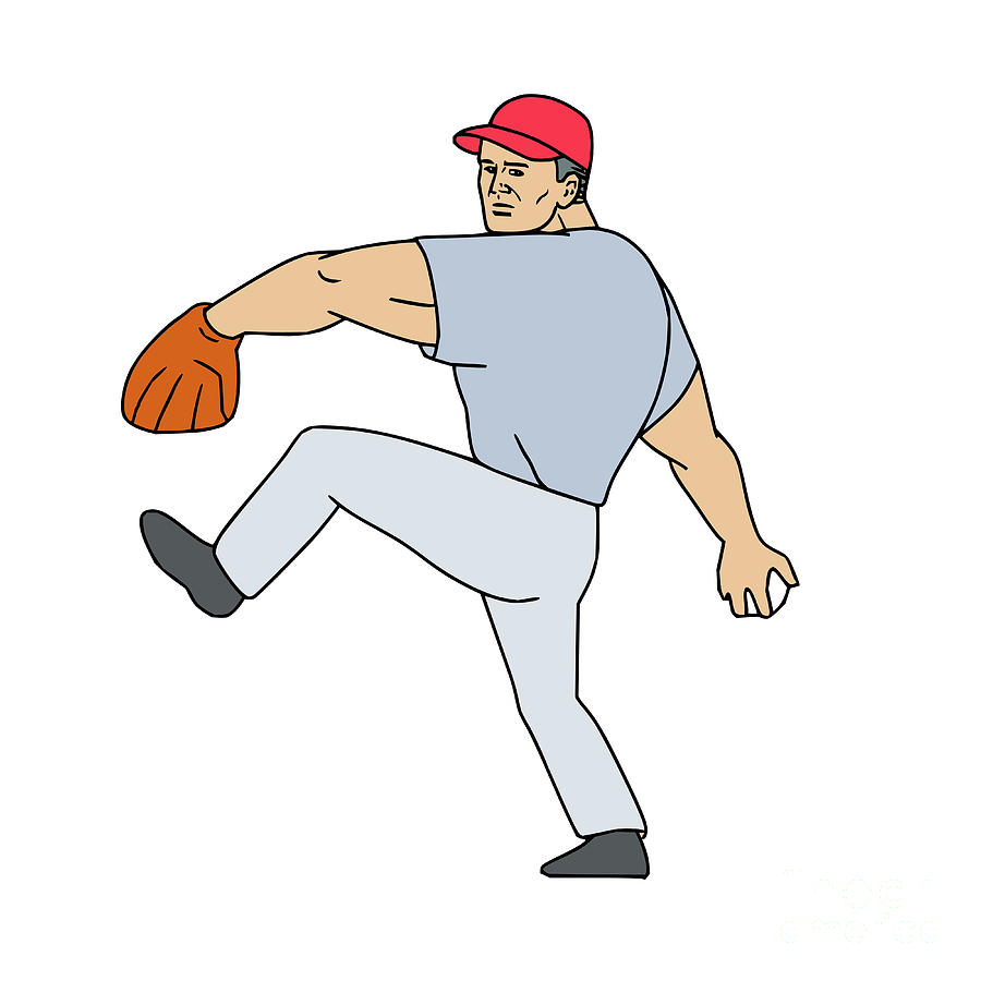 cartoon baseball ball