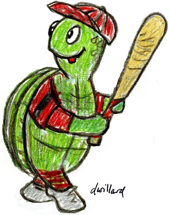 Baseball Turtle Drawing