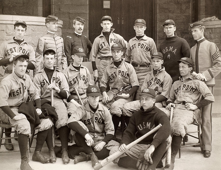 Baseball Photograph - Baseball: West Point, 1896 by Granger