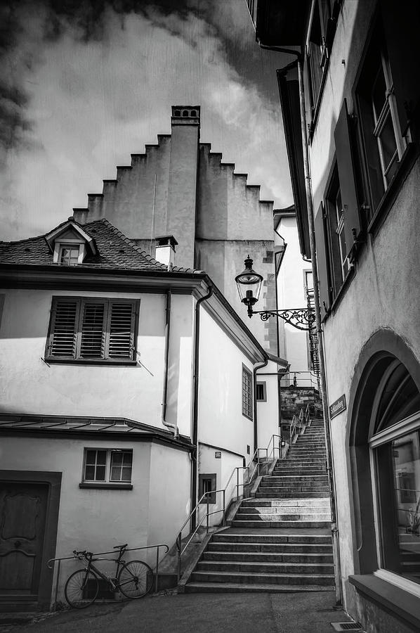Basel Old Town in Black and White  Photograph by Carol Japp