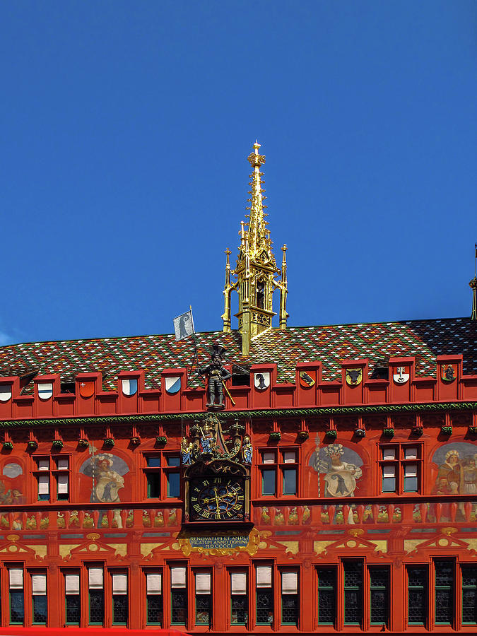 Basel Rathaus Close-up Photograph by Sally Weigand