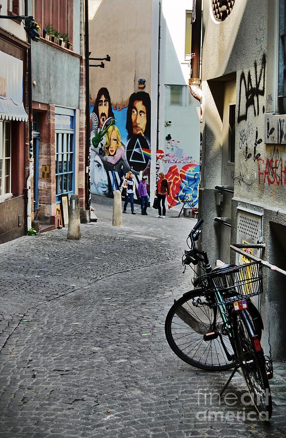Basel - Switzerland - Bike and Street Photograph by Carlos Alkmin