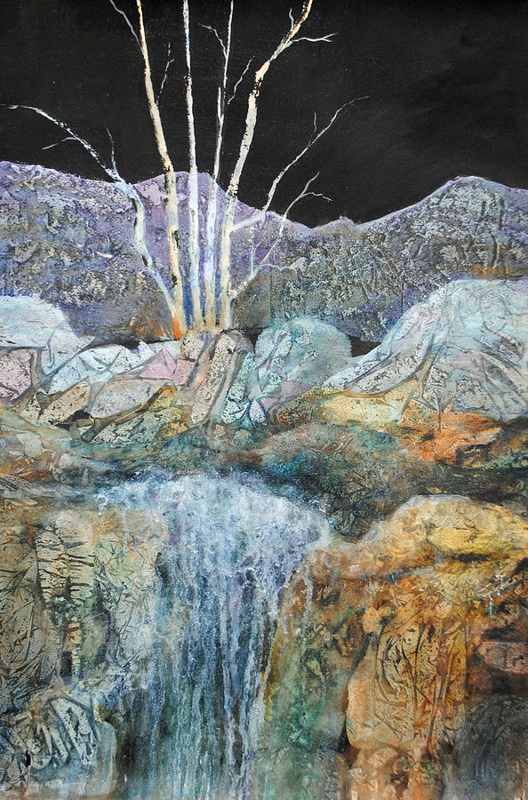 Landscape Painting - Bashful Birches by Kay Fuller Landscape Painting - Bashful Birches by Kay Fuller