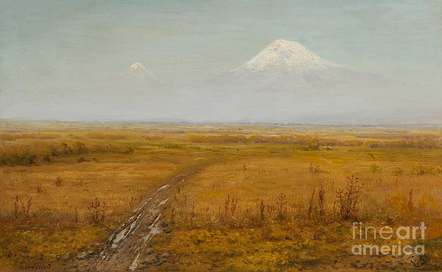 Mount Ararat Painting by Georgy Zakharovich Bashinzhagyan
