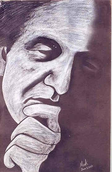 Portrait Painting - Bashir Mirza  by Mak Art