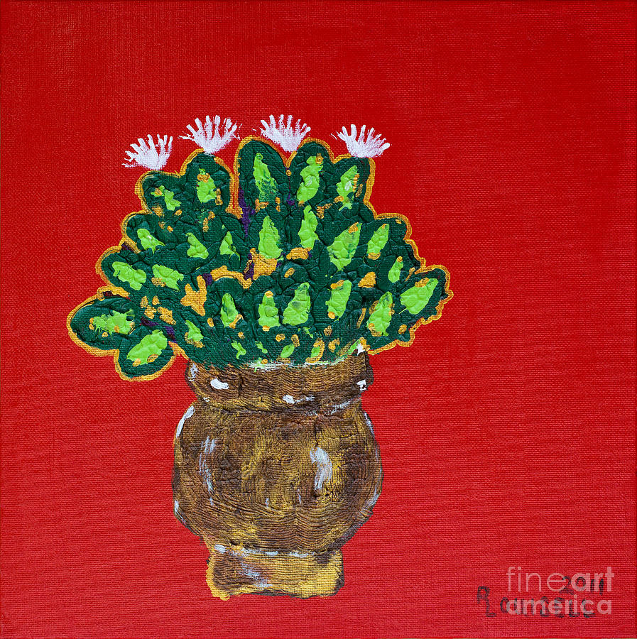 Herbal Painting - Basil In Bloom by Robyn Louisell Herbal Painting - Basil In Bloom by Robyn Louisell