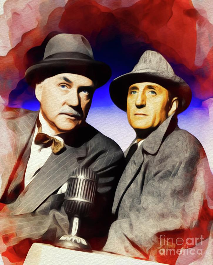 Basil Rathbone and Nigel Bruce, Sherlock and Watson Painting by ...