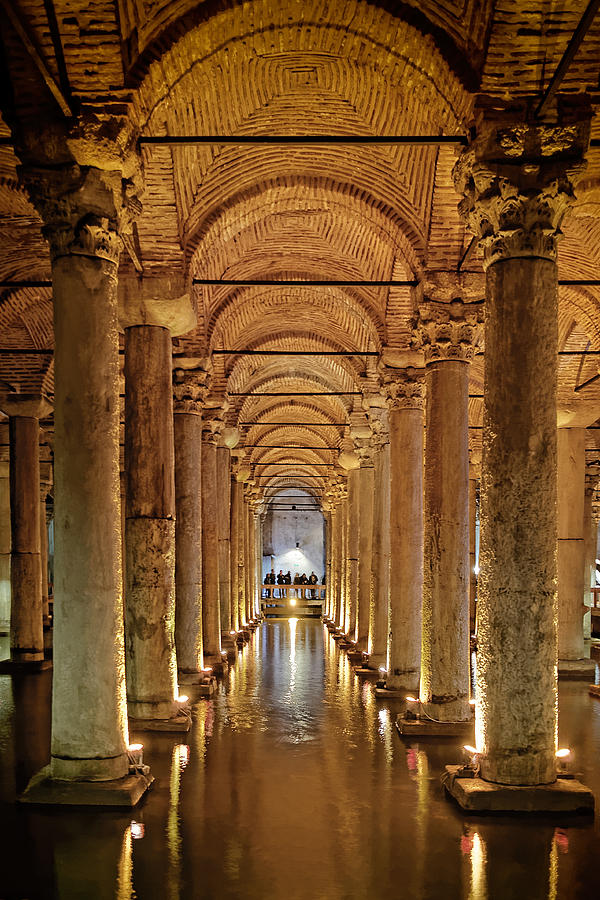 Basilica Cistern under Istanbul Photograph by Adam Rainoff