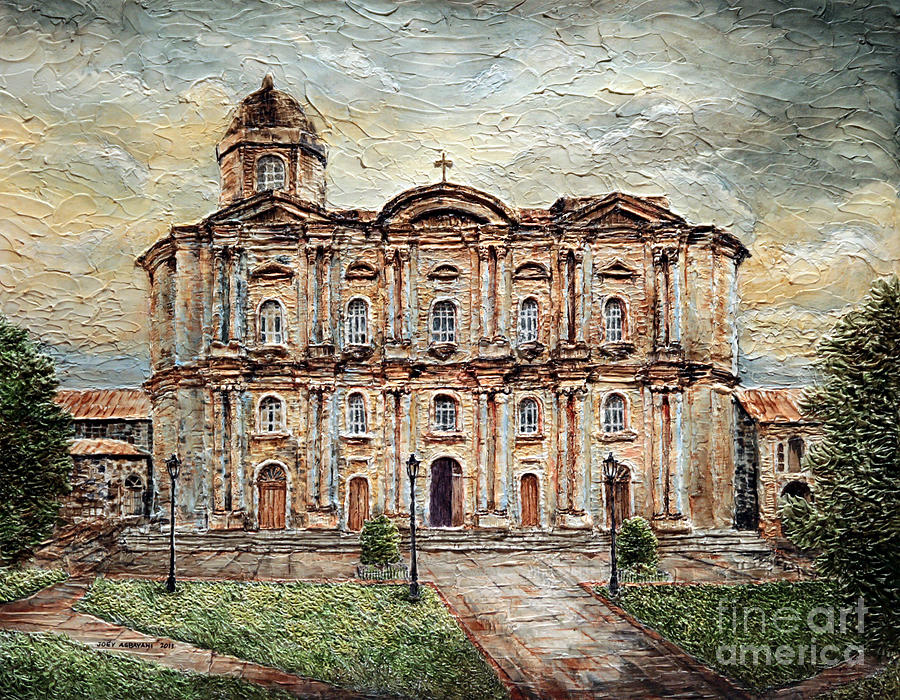 Basilica de San Martin de Tours Painting by Joey Agbayani