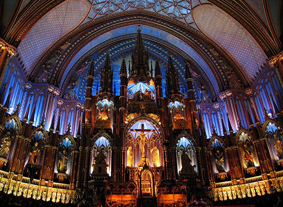 Basilica Notre Dame de Montreal  Photograph by Juergen Roth
