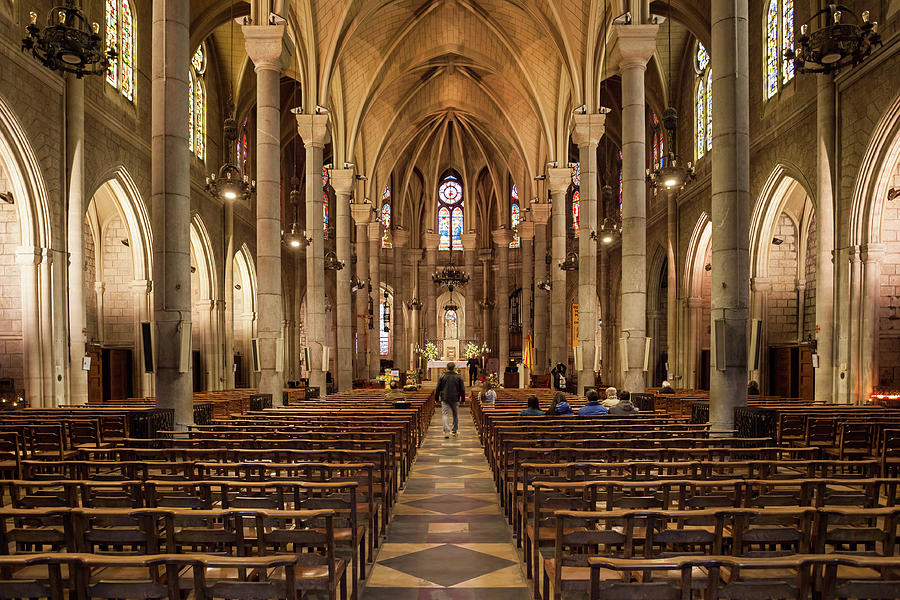 Basilica of Notre-Dame de Nice Interior Photograph by Artur Bogacki