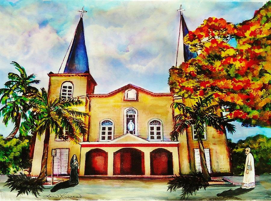 Basilica of St Mary's Star of the Sea Painting by Lois Rivera - Pixels