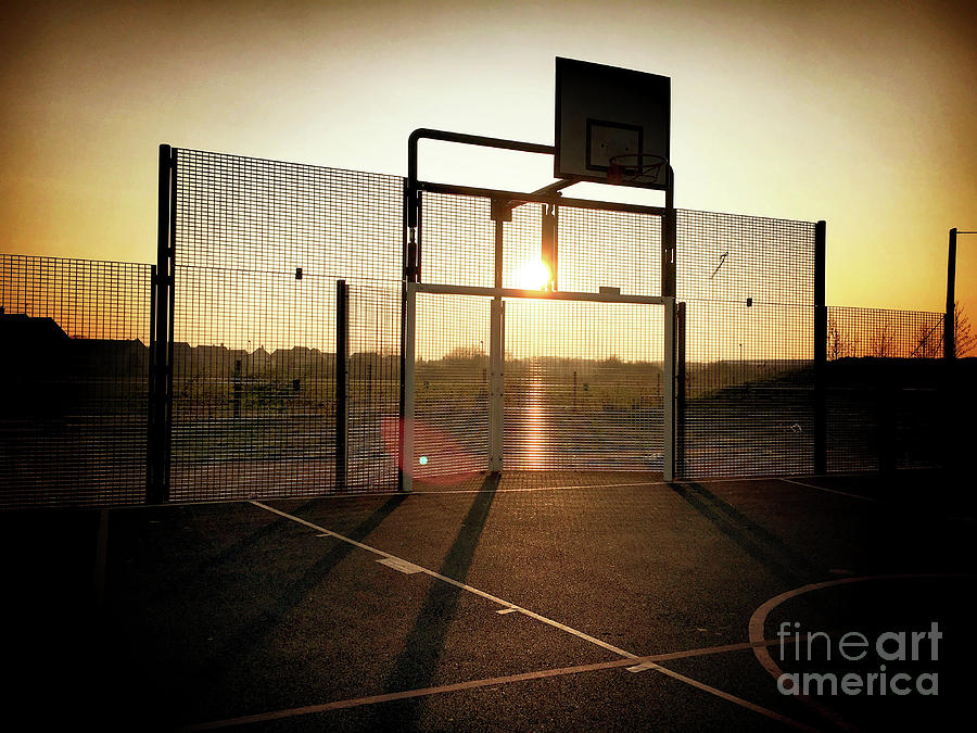 Basket ball court Photograph by Tom Gowanlock