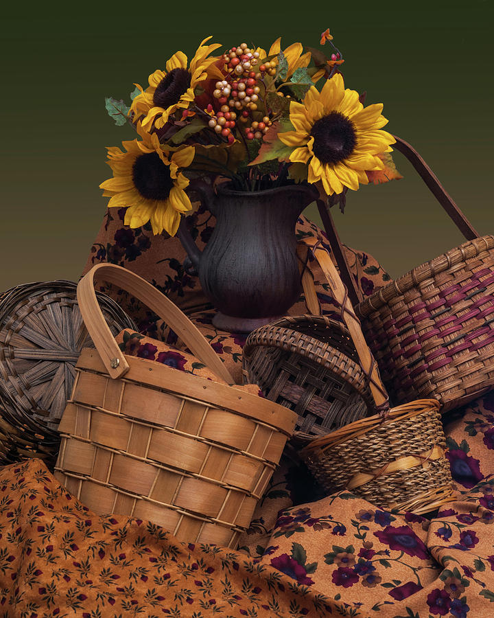 Flower Photograph - Basket Case by Ron Dubreuil