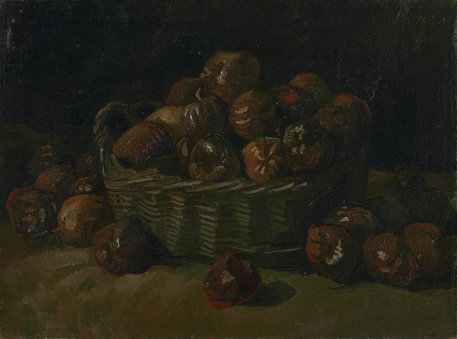 Basket of Apples Nuenen Painting by MotionAge Designs