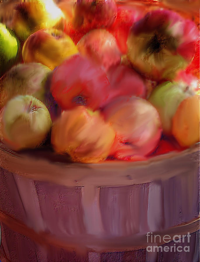 Basket Of Apples Photograph by Susan Garren