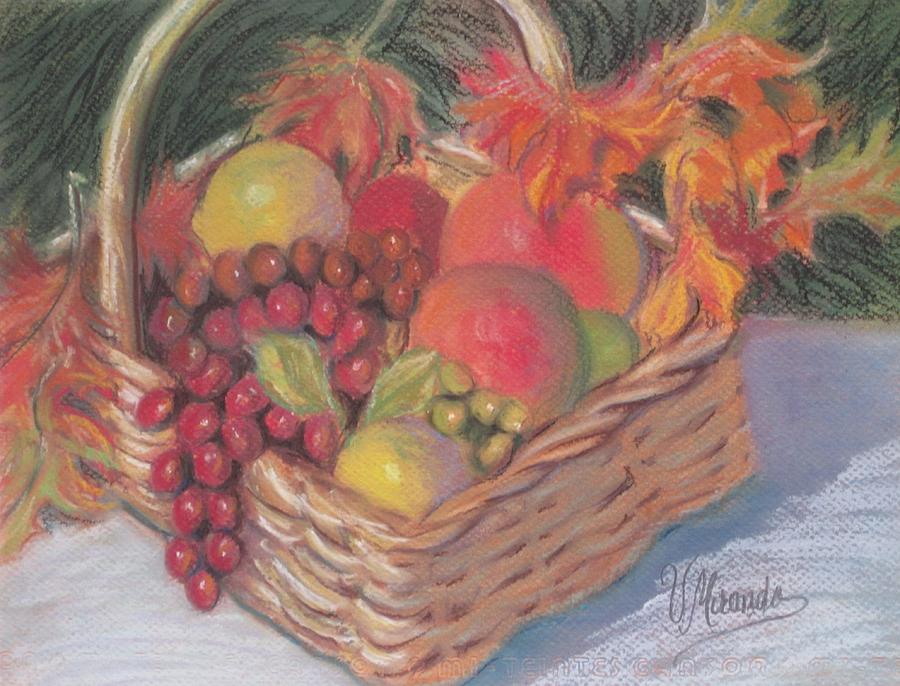 Fruit Basket Drawing Easy | Fruit Basket Drawing Colour | How to Draw Fruit  Basket - YouTube