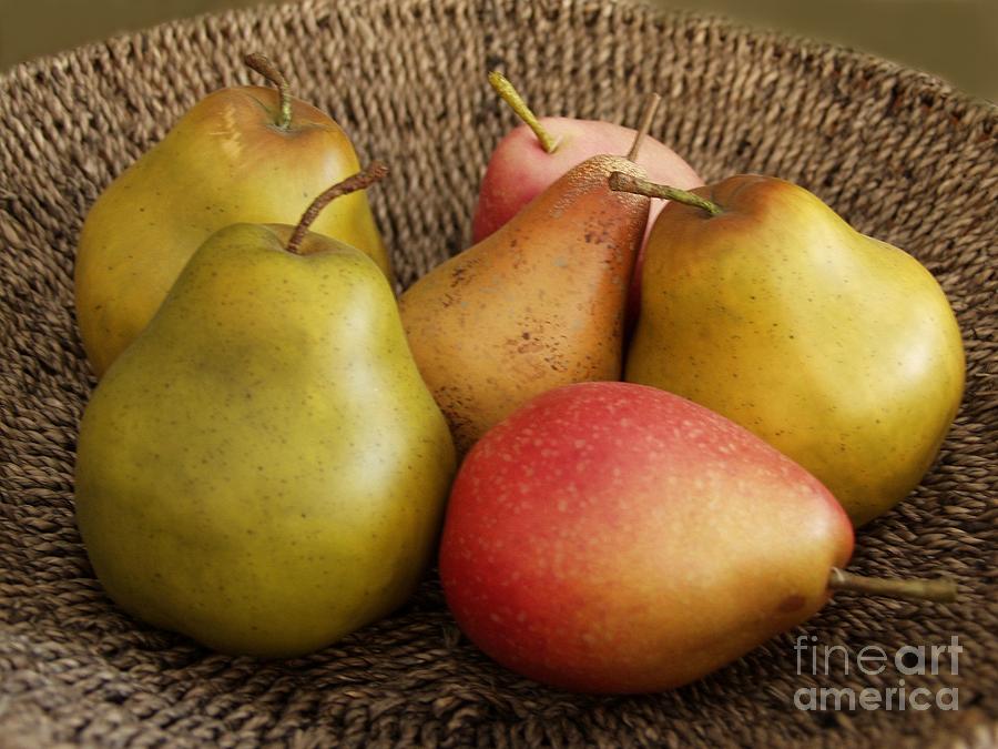 Basket of Pears Photograph by Carol Sweetwood